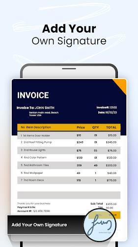 Invoice Maker and Generator Zrzut ekranu 4