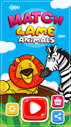 Match Game - Animals Tangkapan skrin 1