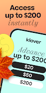 Klover - Instant Cash Advance Captura de pantalla 1