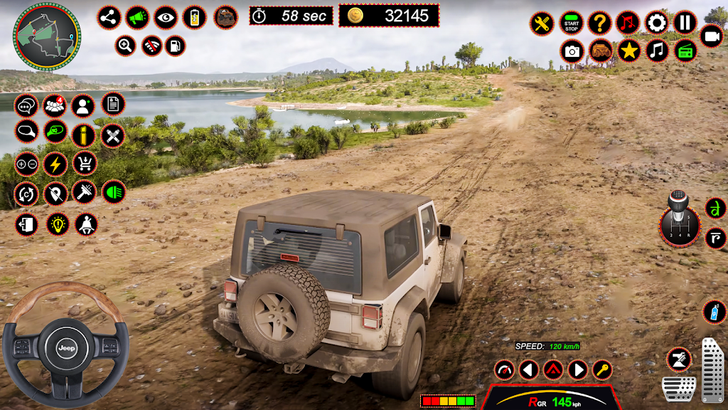 4x4 Jeep Driving Offroad Games Tangkapan skrin 3