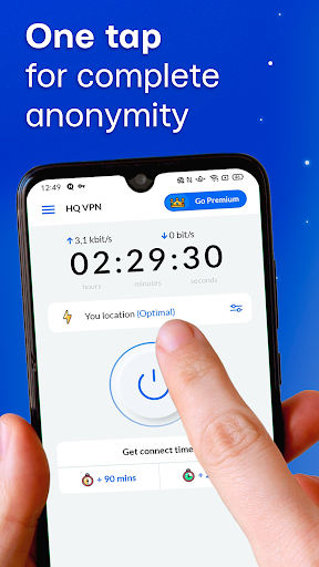 HQ VPN - High Quality VPN Ảnh chụp màn hình 1