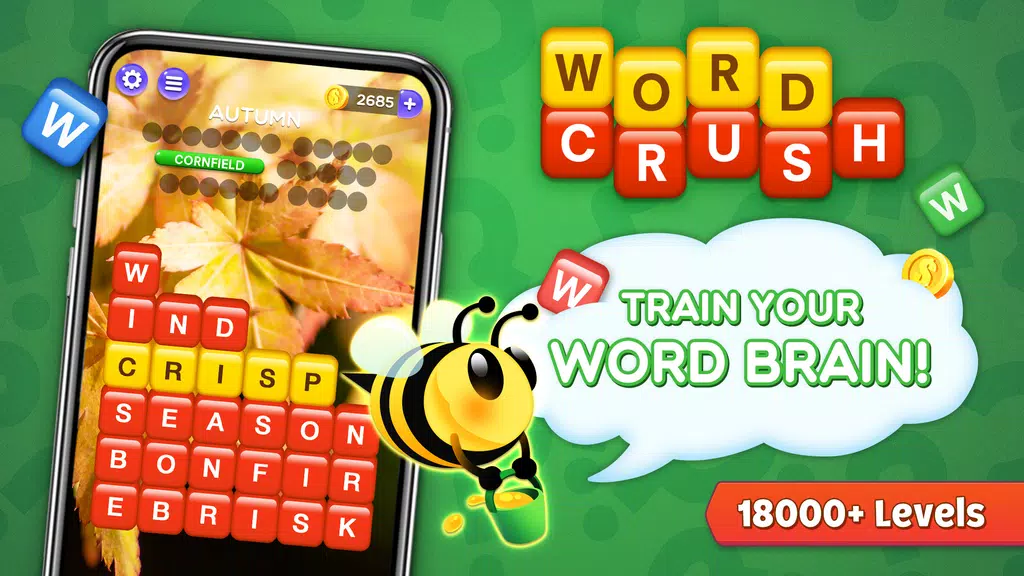 Word Crush - Fun Puzzle Game Ekran Görüntüsü 1