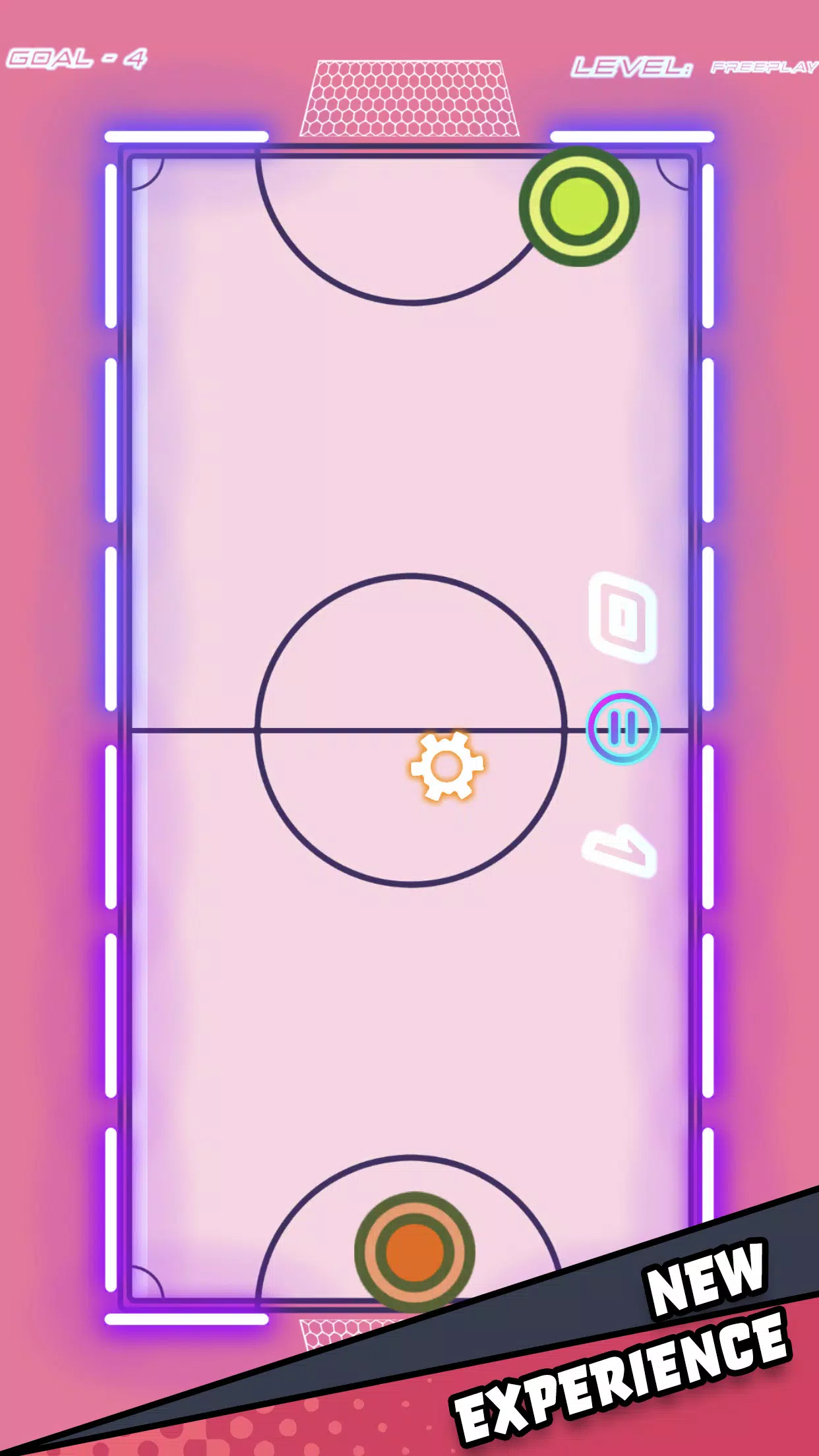 Air Hockey Glow HD Ultimate 2D ဖန်သားပြင်ဓာတ်ပုံ 2