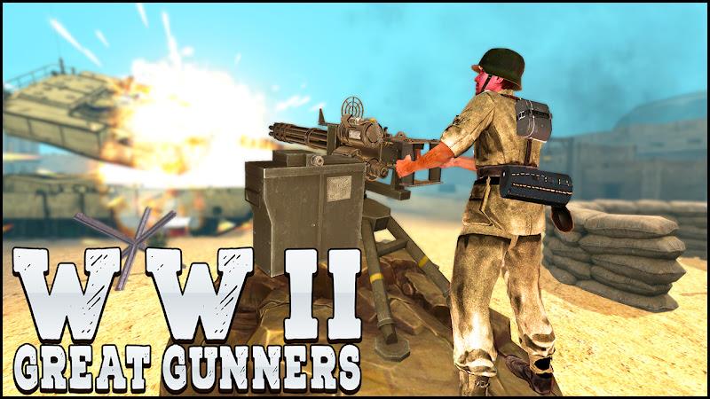 Gunner World War: WW2 Gun Game স্ক্রিনশট 1