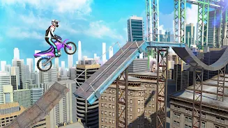 Bike Stunts 3D - Rooftop Chall स्क्रीनशॉट 2