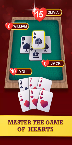 Hearts: Classic Card Game Fun Screenshot 2