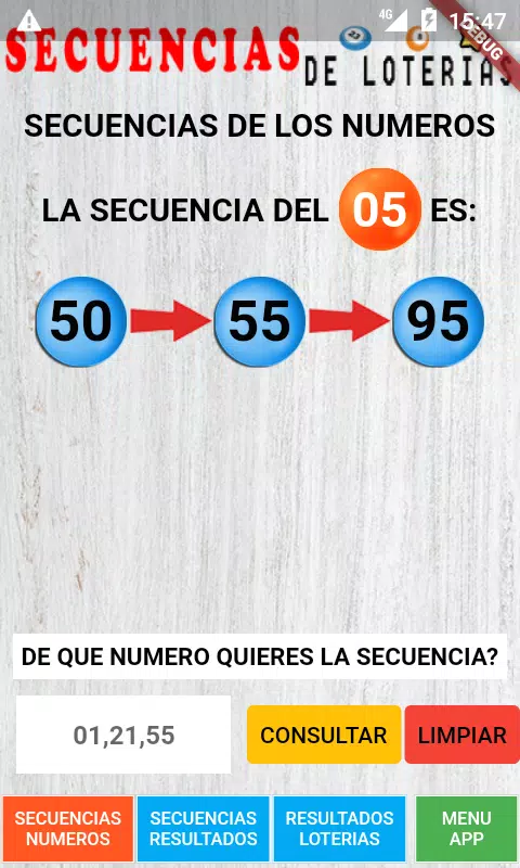Secuencias de Loterias Screenshot 4