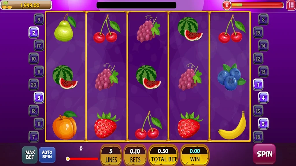 Free Fruits Slot Machine Cherry Luck 스크린샷 1