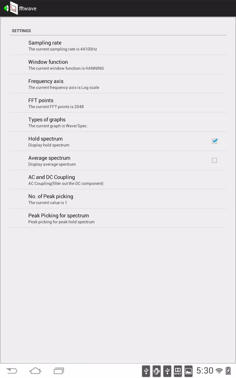 Sound monitor FFTWave Captura de tela 3