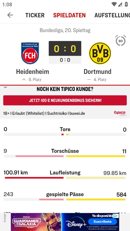 kicker Fußball News Schermafbeelding 3