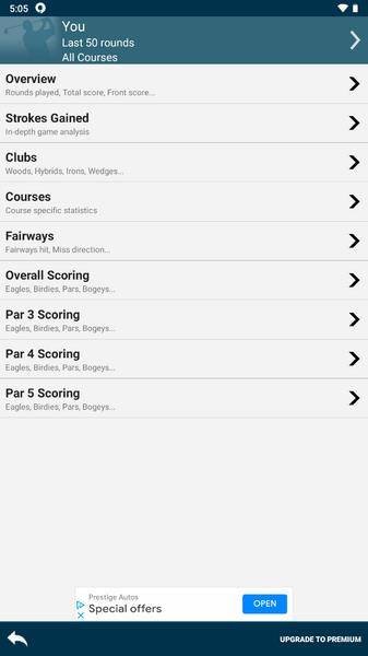 Golf Pad: Golf GPS & Scorecard ภาพหน้าจอ 2