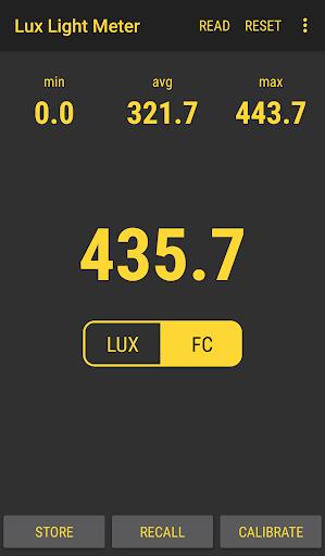 Lux Light Meter Pro स्क्रीनशॉट 4