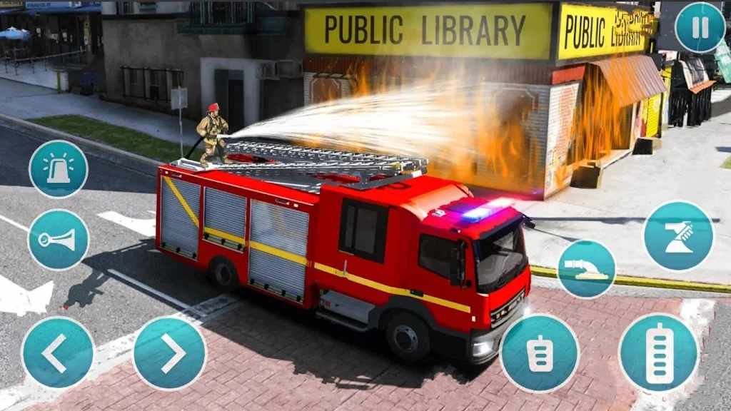 Emergency Police Fire Truck 3d Captura de pantalla 1