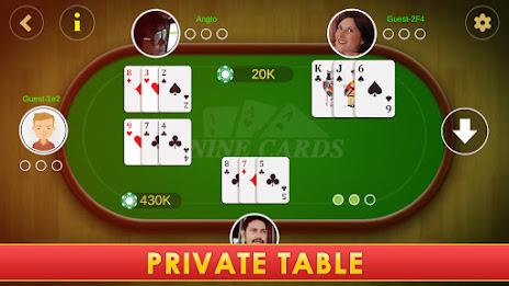 Nine Card Brag - Kitti স্ক্রিনশট 3