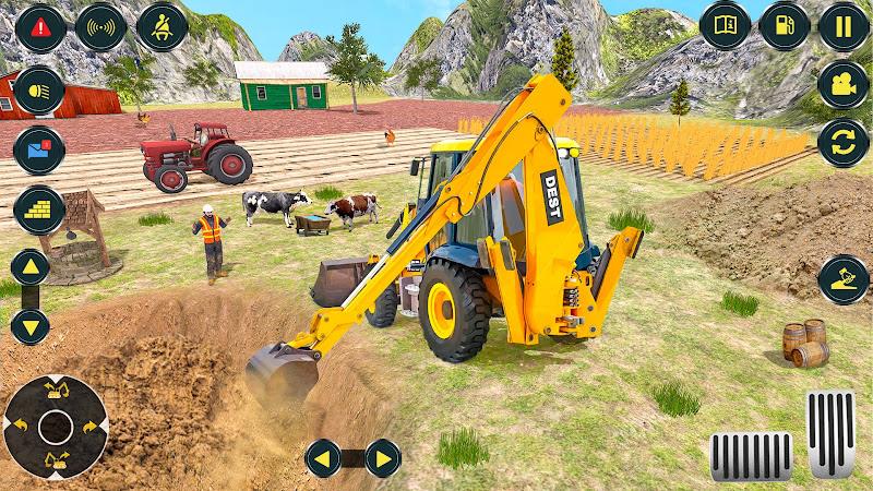 Village Excavator JCB Games Capture d'écran 2