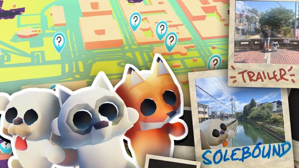 Terokai tempat sebenar dan jelaskan peta di Solebound Permainan AR Baru