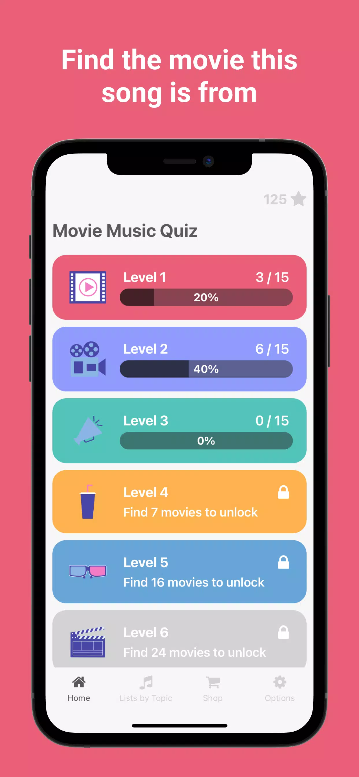 Movie Music Quiz Captura de pantalla 1