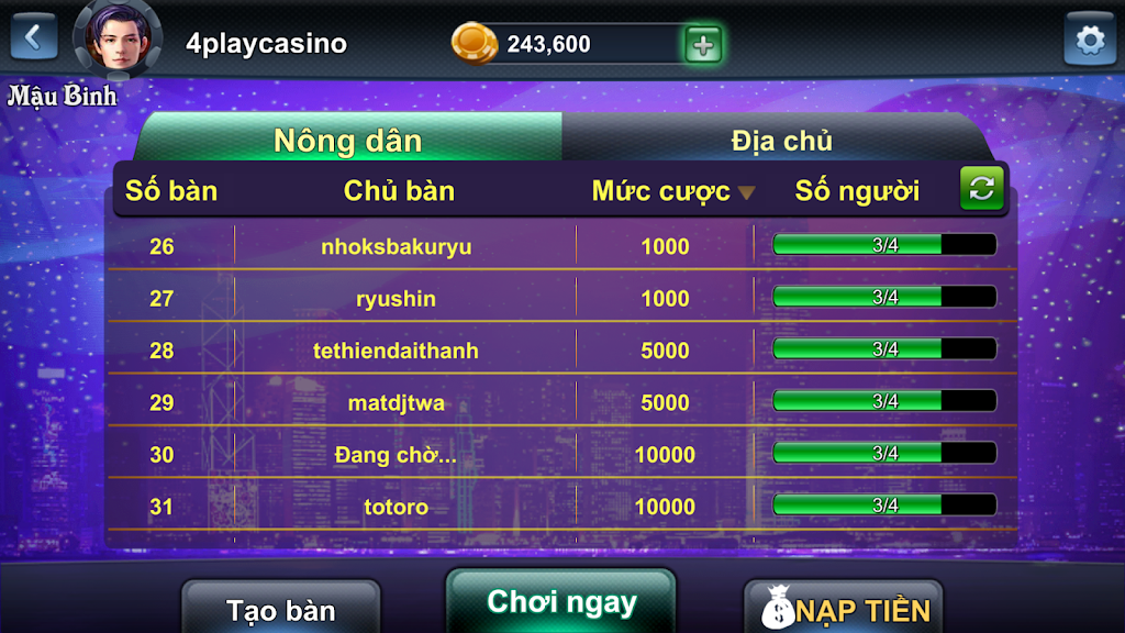 4Play - Mau Binh Online Schermafbeelding 2