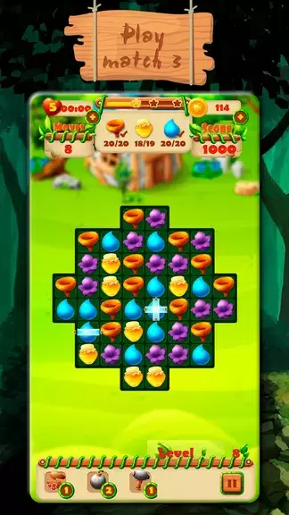 Fairy Forest - match 3 games Screenshot 1