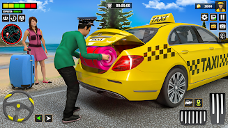 US Taxi Car Driving Games Captura de pantalla 2