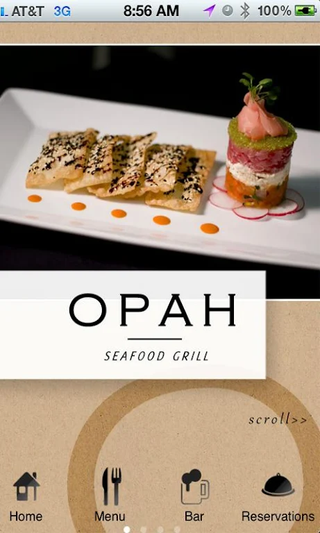 Opah Seafood Grill Captura de pantalla 1