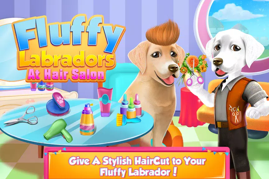 Fluffy Labradors at Hair Salon स्क्रीनशॉट 1