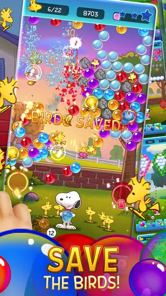 Bubble Shooter - Snoopy POP! Скриншот 2