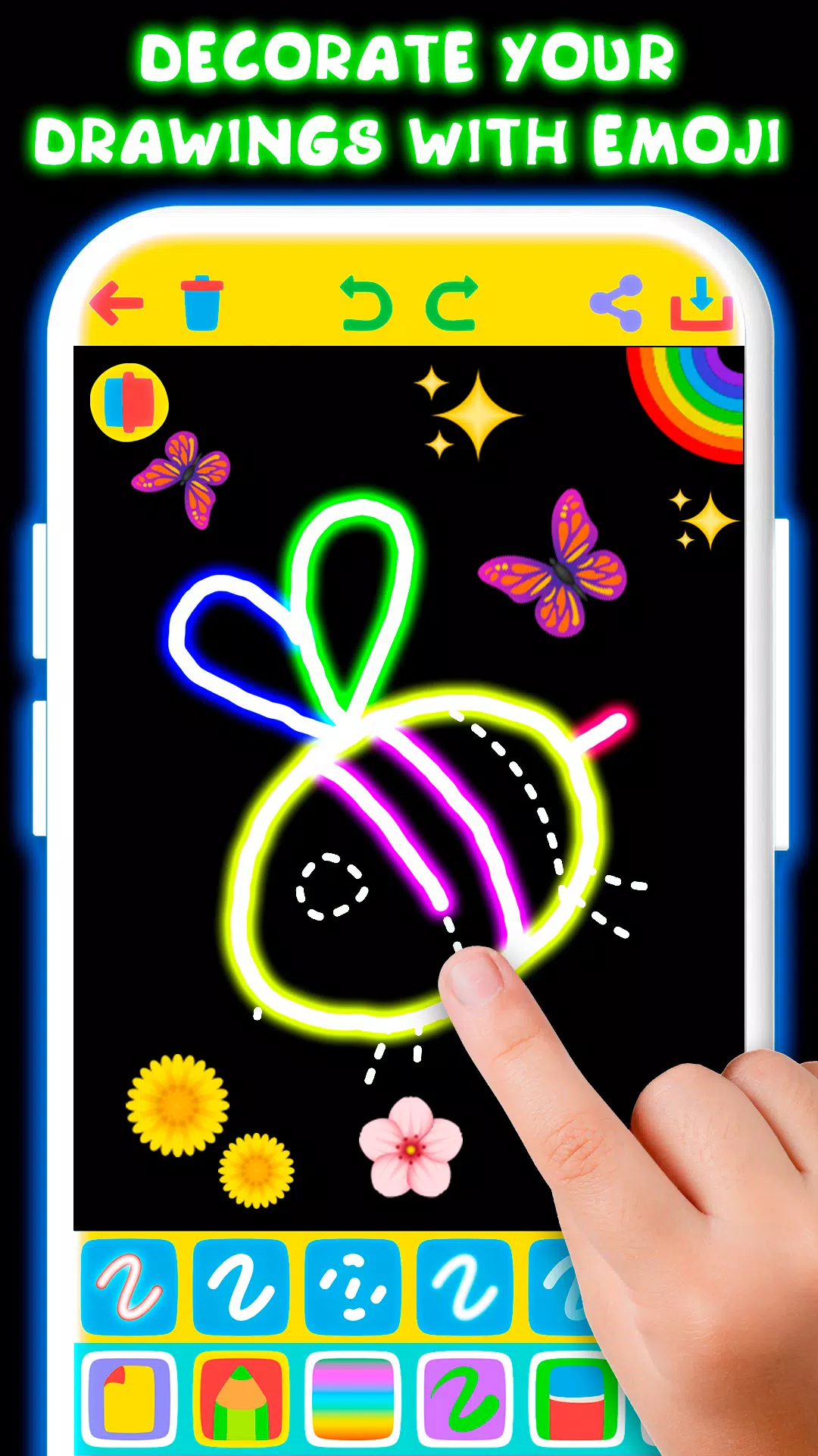 Schermata Drawing For Kids - Glow Draw 3