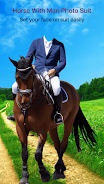 Horse With Man Photo Suit ภาพหน้าจอ 4