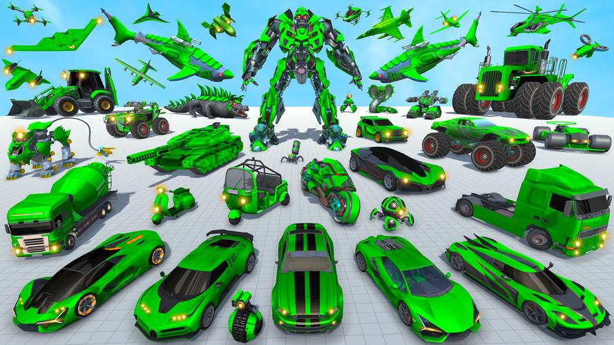 Shark Robot Car Game 3d Screenshot 2