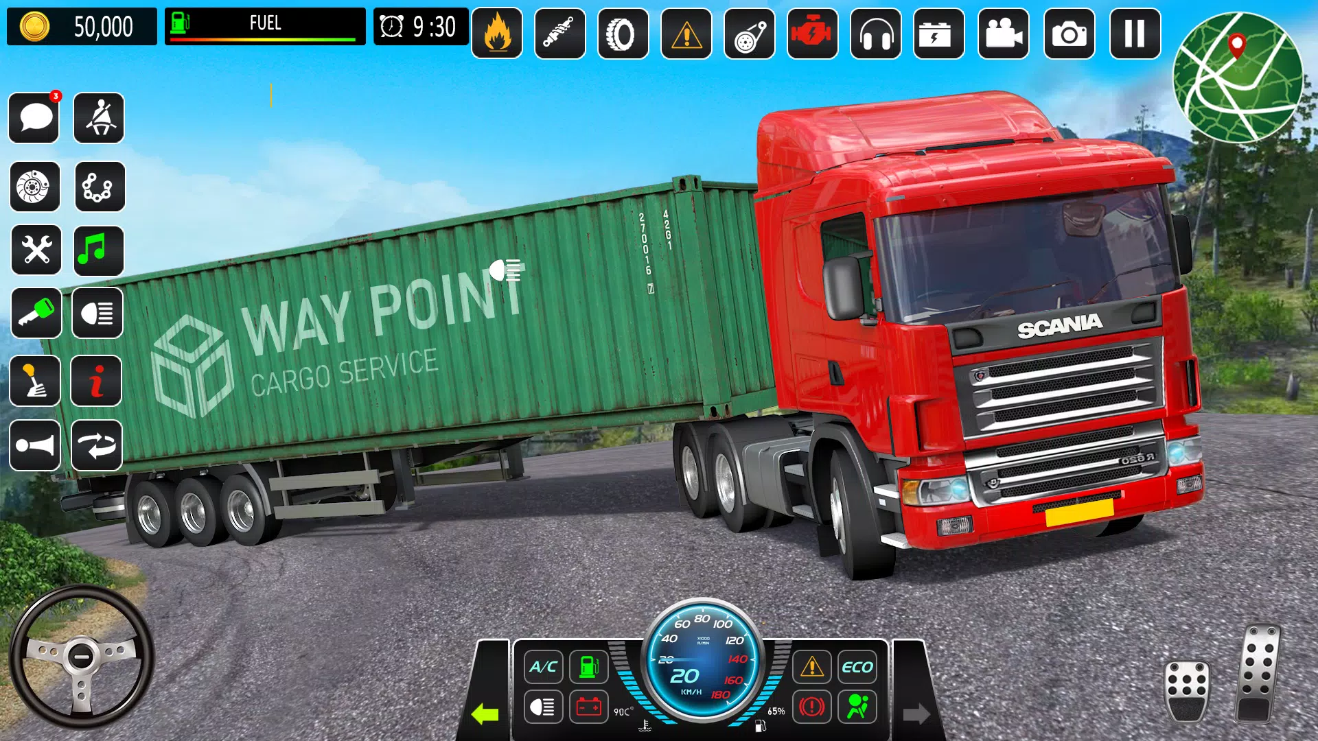 Mountain Truck Driving Games Tangkapan skrin 2