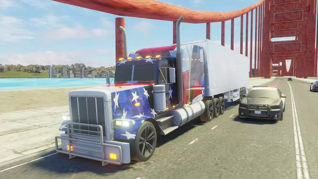 Usa Truck Simulator Car Games 스크린샷 1