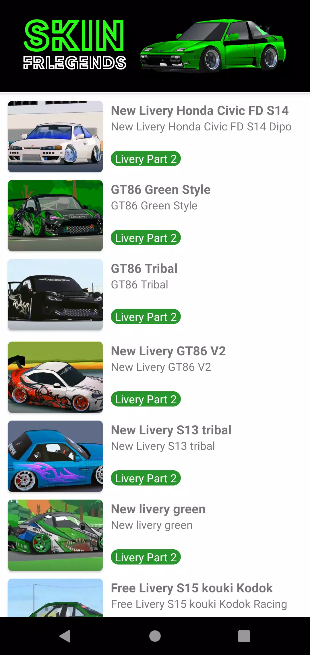 Skin FRLegends Livery Mod Capture d'écran 4