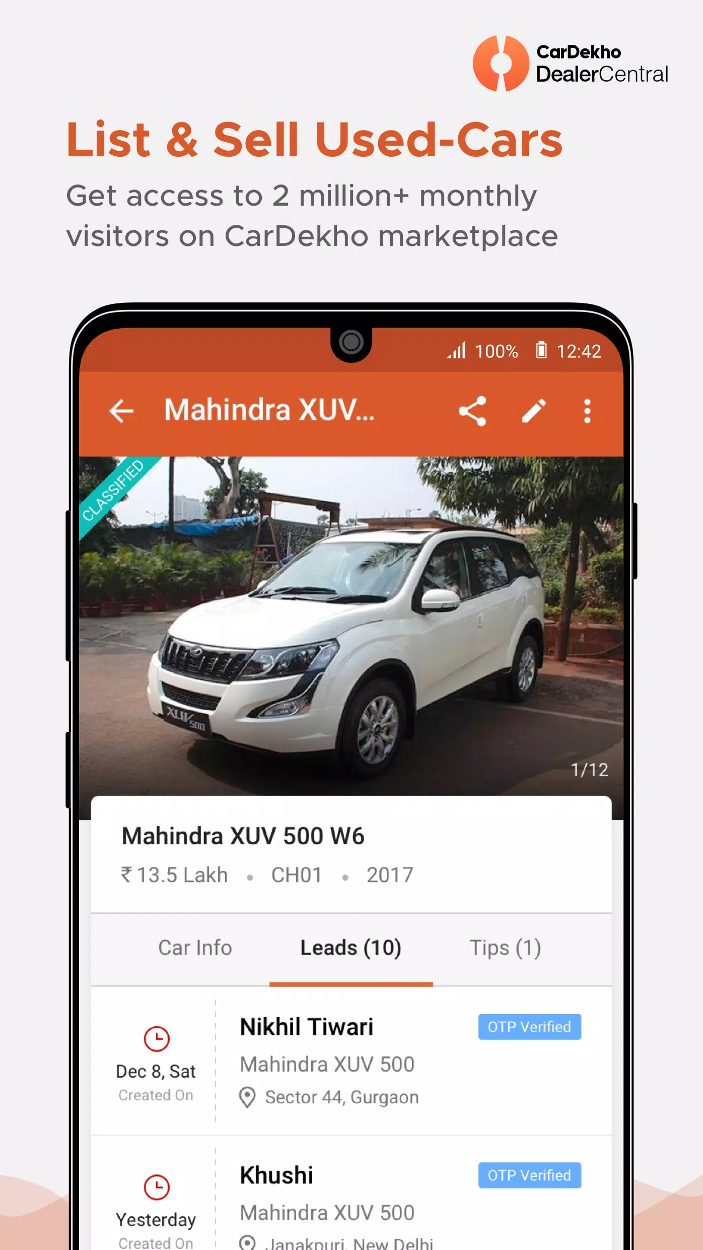 CarDekho DealerCentral Скриншот 2