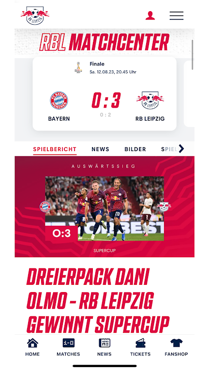 RB Leipzig Tangkapan skrin 1