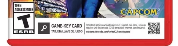 Nintendo Switch 2 game key card example