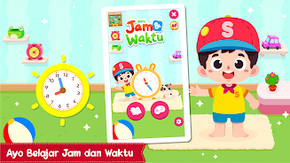 Belajar Jam & Waktu ဖန်သားပြင်ဓာတ်ပုံ 1