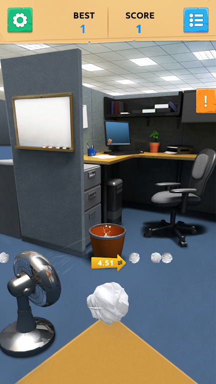 Schermata Paper Toss Office - Jerk Boss 2