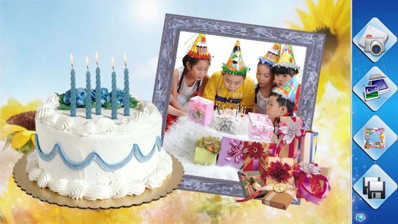 Birthday Frames Ảnh chụp màn hình 2