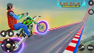 Bike Stunt 3D Simulator Games ภาพหน้าจอ 4