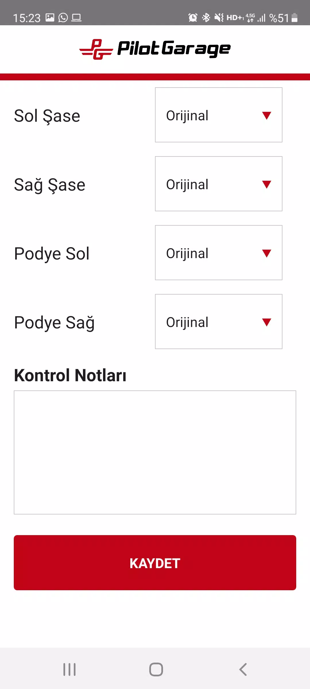 Pilotgarage Usta Uygulaması应用截图第3张