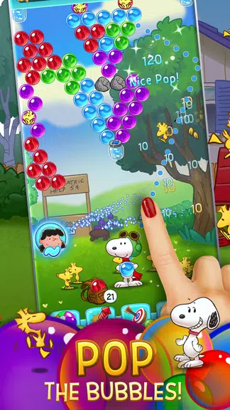Bubble Shooter - Snoopy POP! Скриншот 1