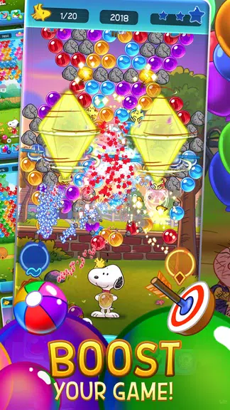 Bubble Shooter - Snoopy POP! Скриншот 4