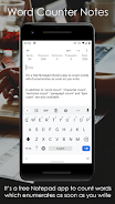 Word Counter Note CountablePad Zrzut ekranu 1