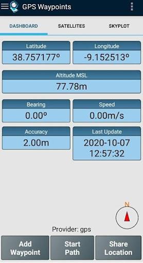 GPS Waypoints Capture d'écran 1