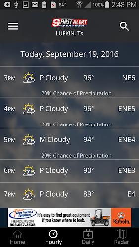 KTRE 9 First Alert Weather 스크린샷 2