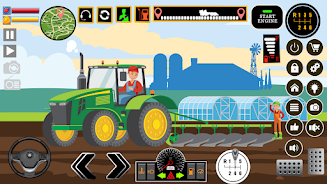 Farm Tractors Dinosaurs Games スクリーンショット 2