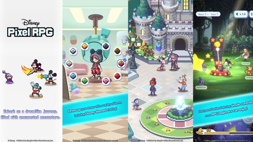 Battle Alongside Mickey And Friends In Disney Pixel RPG, Now Up For Pre-Registration