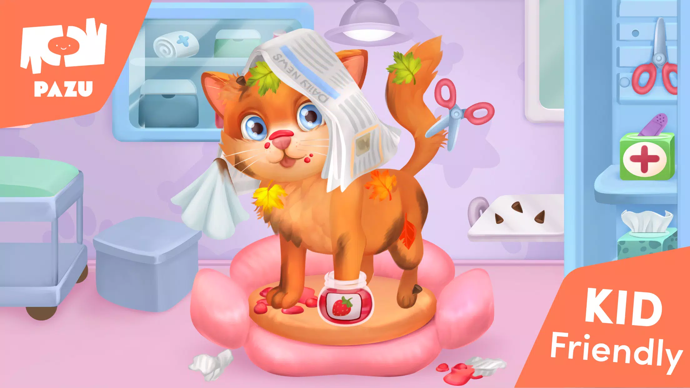 Cat game - Pet Care & Dress up Screenshot 2