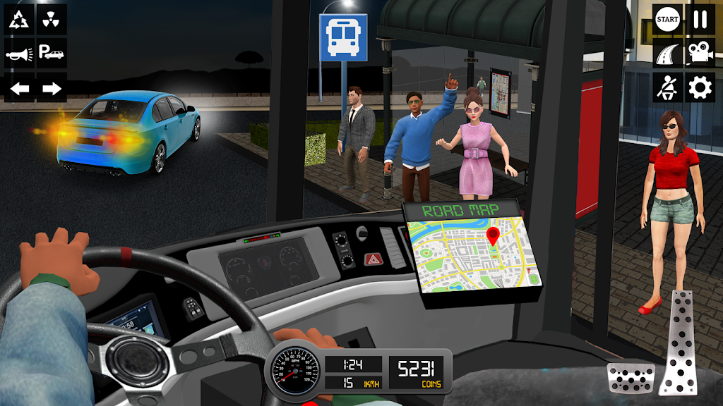 Driving Simulator 3d Bus Games Schermafbeelding 2